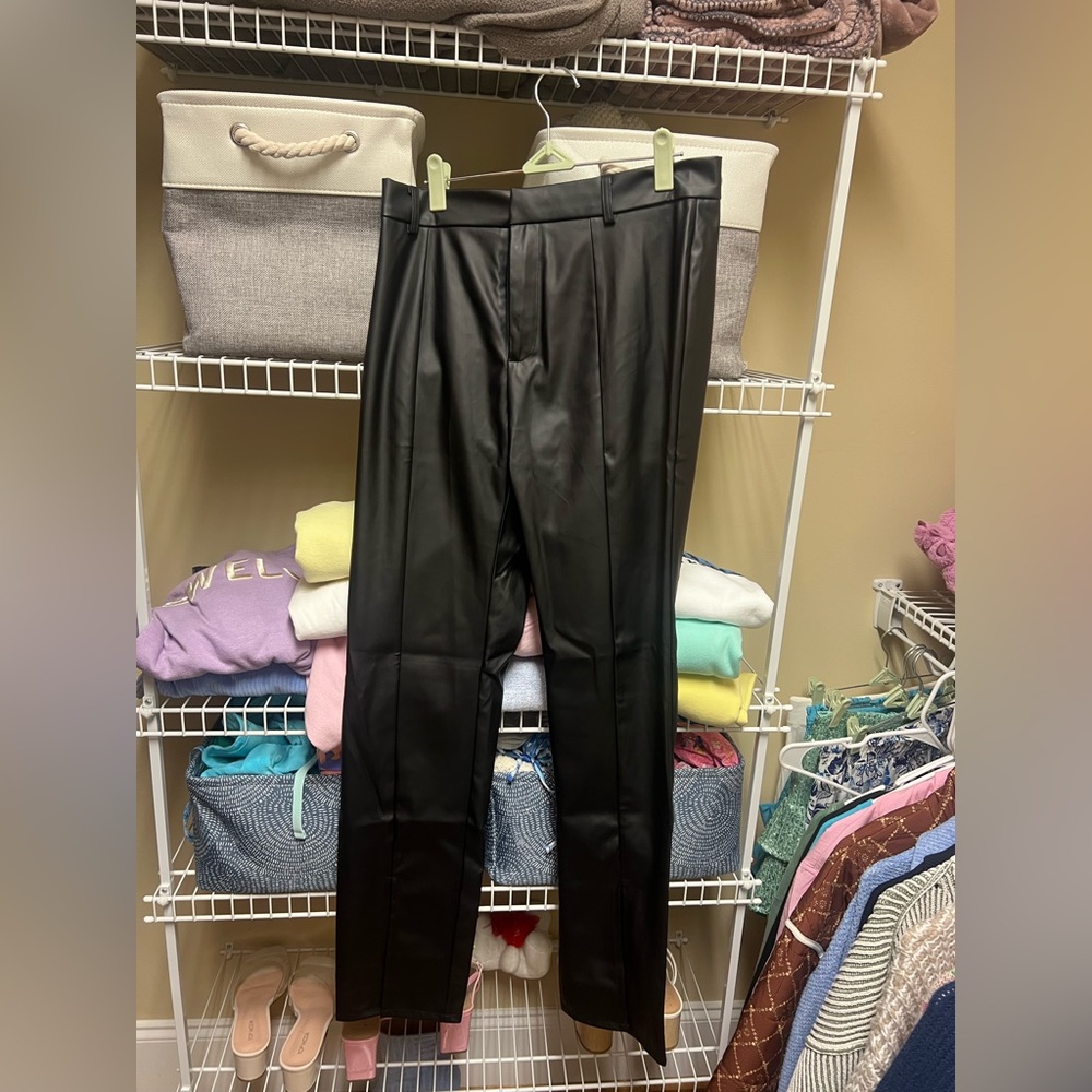 Black Leather Pants